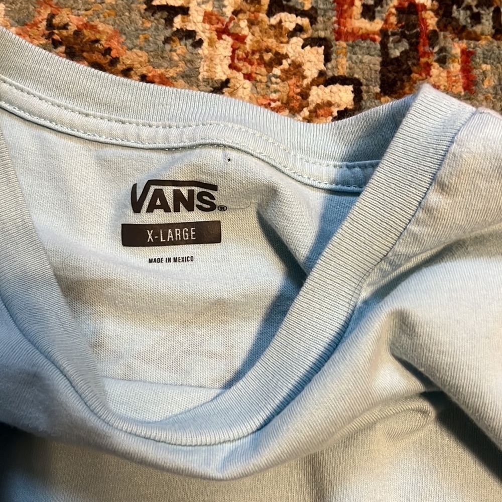 Vans Light Blue and Black Short Sleeve Tees - Picture 4 of 6
